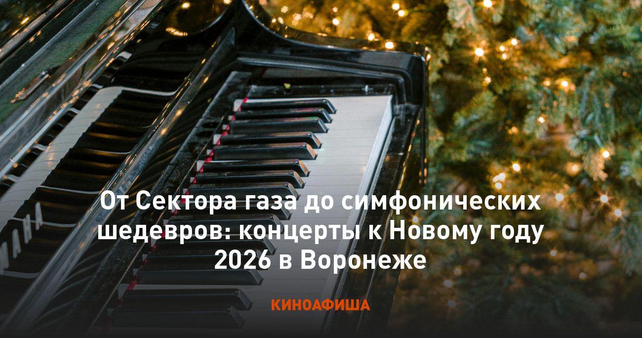 От Сектора газа до симфонических шедевров: концерты к Новому году 2026 в Воронеже